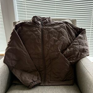 Women’s Quilted Brown Jacket